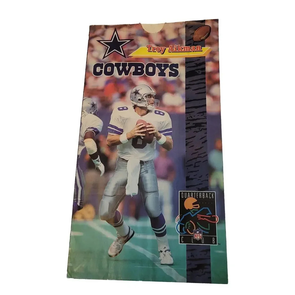 Troy Aikman Hall of Famer Game Day Popcorn Bag #8 Quarterback NFL 90s Vintage